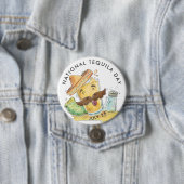Badge Rond 7,6 Cm Journée nationale de la tequila, aquarelle (En situation)