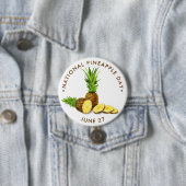 Badge Rond 7,6 Cm Journée nationale de l'ananas (En situation)