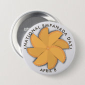 Badge Rond 7,6 Cm Journée nationale de l'Empanada (Devant & derrière)