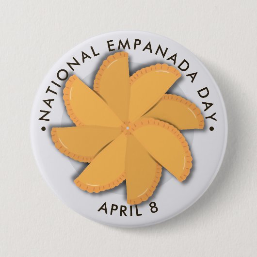 Badge Rond 7,6 Cm Journée nationale de l'Empanada (Devant)