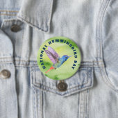 Badge Rond 7,6 Cm Journée nationale des colibris (En situation)