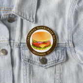 Badge Rond 7,6 Cm Journée nationale du hamburger (En situation)