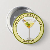 Badge Rond 7,6 Cm Journée nationale du Martini (Devant & derrière)
