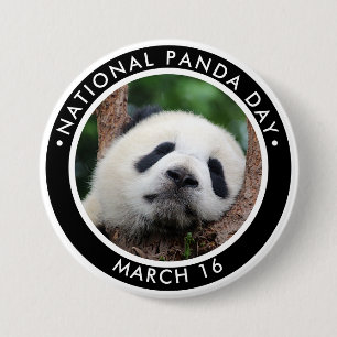 Badge Rond 7,6 Cm Journée nationale du Panda