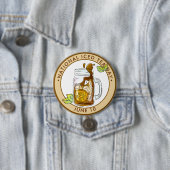 Badge Rond 7,6 Cm Journée nationale du thé glacé (En situation)