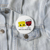 Badge Rond 7,6 Cm Journée nationale du vin et du fromage (En situation)