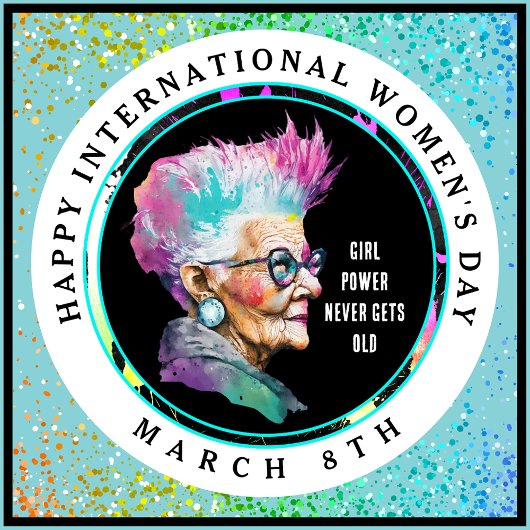 Badge Rond 7,6 Cm Joyeuse Journée internationale des femmes 8 mars G