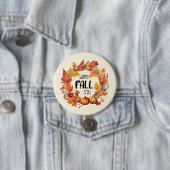 Badge Rond 7,6 Cm Joyeux automne Y'all (En situation)