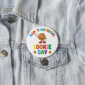 Badge Rond 7,6 Cm Joyeux Cookie National Jour Chocolat Chip Cookie (En situation)