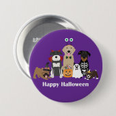 Badge Rond 7,6 Cm Joyeux Costumes Éffrayants pour animaux de compagn (Devant & derrière)
