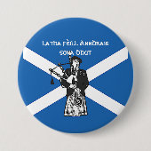 Badge Rond 7,6 Cm Joyeux drapeau de la Saint Andrews (Devant)