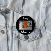 Badge Rond 7,6 Cm Joyeux Halloween (En situation)