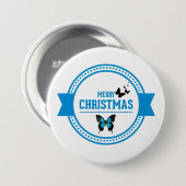 Badge Rond 7,6 Cm Joyeux Noël (Devant & derrière)