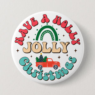 Badge Rond 7,6 Cm Joyeux Noël