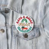 Badge Rond 7,6 Cm Joyeux Noël (En situation)