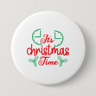 Badge Rond 7,6 Cm Joyeux Noël C'Est Noël