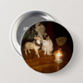 Badge Rond 7,6 Cm Joyeux Noël de Mable broche bouton retour (Devant & derrière)