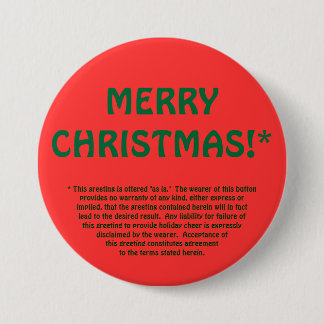 Badge Rond 7,6 Cm JOYEUX NOËL ! * (impression fine)