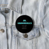 Badge Rond 7,6 Cm Jr. Groomsman (En situation)
