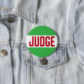 Badge Rond 7,6 Cm Juge du concours de sueur moche (En situation)