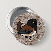 Badge Rond 7,6 Cm Junco aux yeux foncés (Oregon) (Devant & derrière)