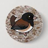 Badge Rond 7,6 Cm Junco aux yeux foncés (Oregon) (Devant)