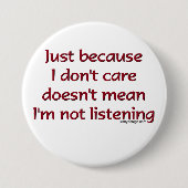 Badge Rond 7,6 Cm Just Because I (Devant)