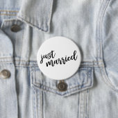 Badge Rond 7,6 Cm Juste bouton marié (En situation)