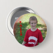 Badge Rond 7,6 Cm kaleb (Devant & derrière)