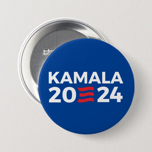 BADGE ROND 7,6 CM KAMALA 2024 (Devant & derrière)