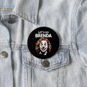 Badge Rond 7,6 Cm Kamala Clown Go Go Brenda (En situation)