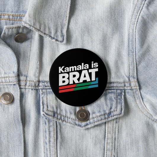 Badge Rond 7,6 Cm Kamala est Brat (En situation)