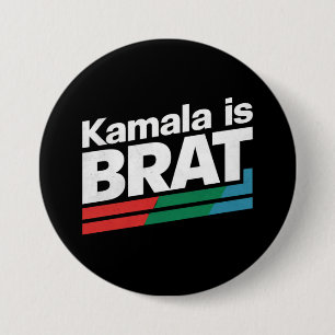 Badge Rond 7,6 Cm Kamala est une peste