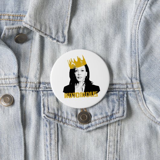 Badge Rond 7,6 Cm Kamala Harris (En situation)
