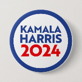 Badge Rond 7,6 Cm Kamala Harris 2024 (Devant)