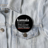 Badge Rond 7,6 Cm Kamala Harris - Essayez Madame President (En situation)