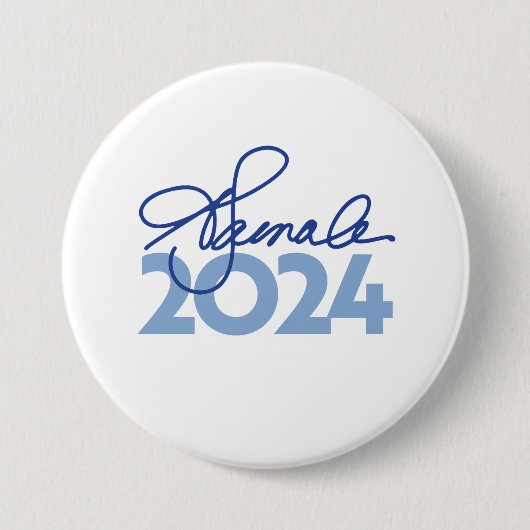 Badge Rond 7,6 Cm Kamala Harris Signature 2024 (Devant)