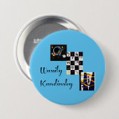Badge Rond 7,6 Cm Kandinsky - Trois de ses oeuvres célèbres (Devant & derrière)