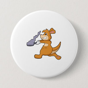 Badge Rond 7,6 Cm Kangaroo as Cook