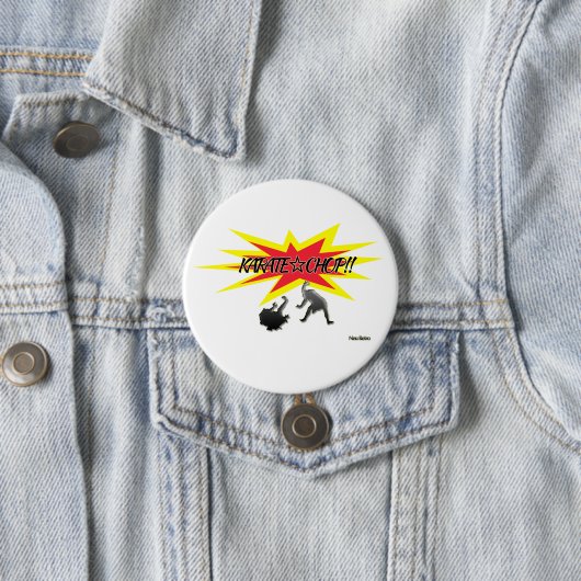 BADGE ROND 7,6 CM KARATE☆CHOP!! (En situation)