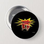 BADGE ROND 7,6 CM KARATE☆DODGE! (Devant & derrière)
