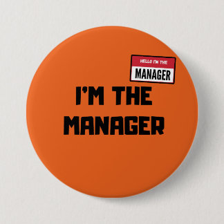 Badge Rond 7,6 Cm Karen Halloween Costume / Je suis la directrice Di