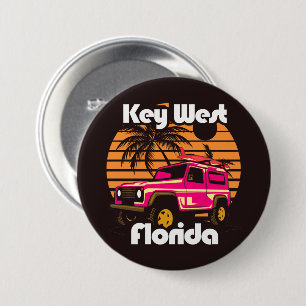 Badge Rond 7,6 Cm Key West Florida
