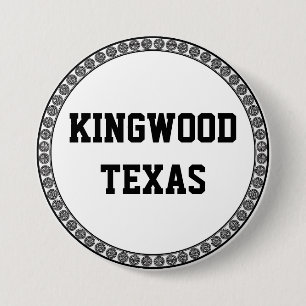 BADGE ROND 7,6 CM KINGWOOD, TEXAS