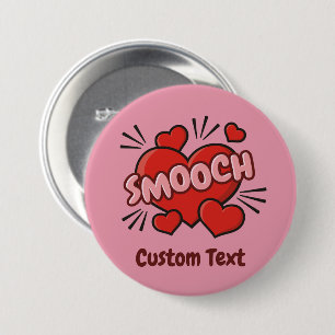 Badge Rond 7,6 Cm Kissing Comic Sound Effect