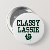 Badge Rond 7,6 Cm KissingU.com - CLASSY LASSIE (Devant & derrière)