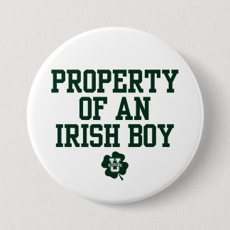 Badge Rond 7,6 Cm KissingU.com - PROPRIÉTÉ D'UN GARÇON IRLANDAIS