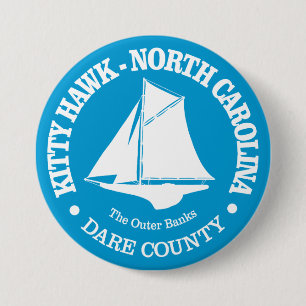 Badge Rond 7,6 Cm Kitty Hawk (sloop)