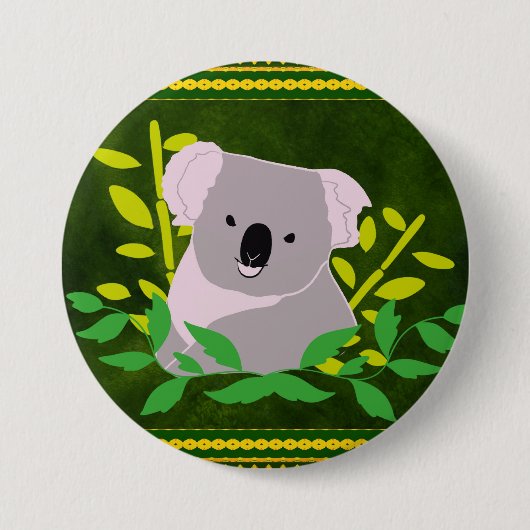 Badge Rond 7,6 Cm Koala (Devant)