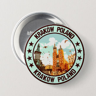 Badge Rond 7,6 Cm Kraków